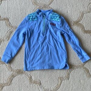 Vineyard Vines blue cotton quarter zip